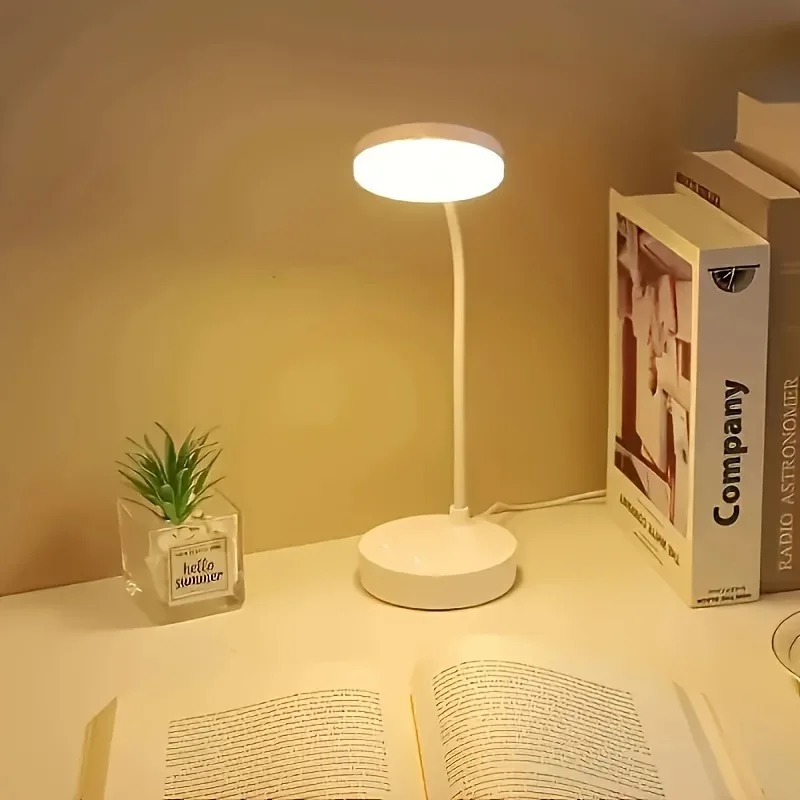 מנורת שולחן LED גמישה עם דימר בשלושה רמות
