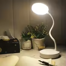 מנורת שולחן LED גמישה עם דימר בשלושה רמות