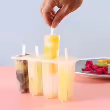 תבנית פופסיקל עם מכסה להכנת גלידות תוצרת בית